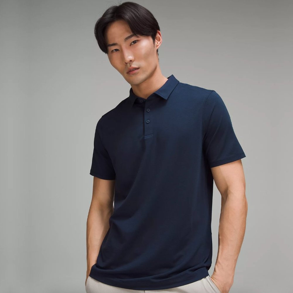 Lululemon Evolution Short-Sleeve Polo Shirt in 'Nautical Navy'